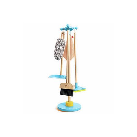 Juego de limpieza con escoba