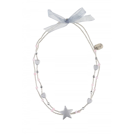 Collar Yuna corazones-estrella