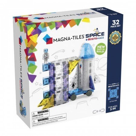 Magna-Tiles SPACE + microMAGS