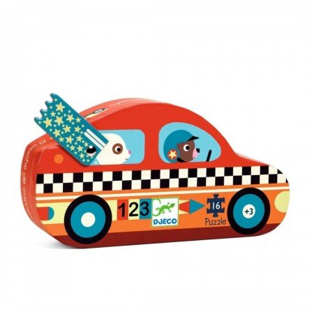 Puzzle Silueta El coche de carreras FSC
