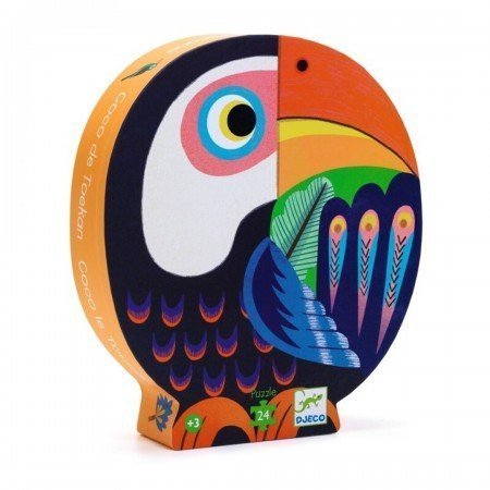 Puzzle Silueta Coco el tucán 24p.