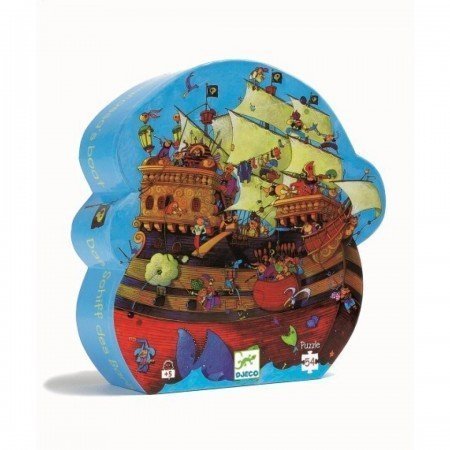 Puzzle Silueta El Barco Pirata 54p.