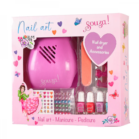 Set manicura con secador de uñas.