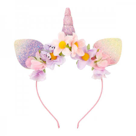 Diadema unicornio lila
