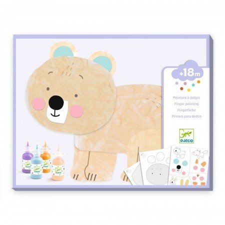 Pintura con dedos a la obra