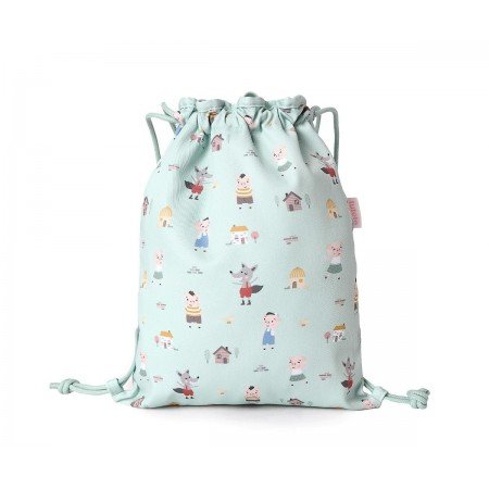 Mochila Saco Tela The Three Little Pig