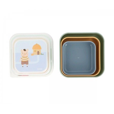3 Cajas Almuerzo The Three Little Pigs