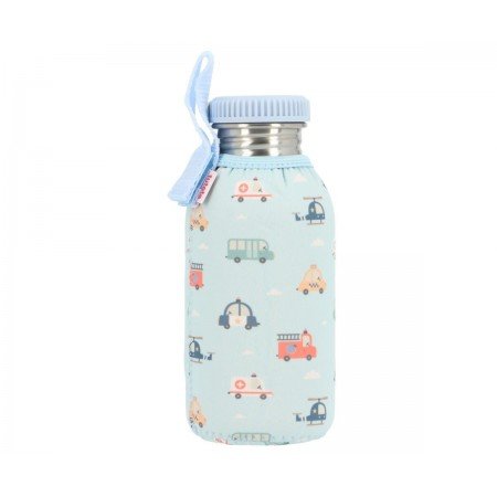 Botella Acero con Funda City Cars 500ml