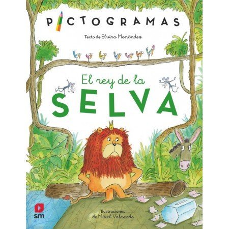 El rey de la selva. Pictogramas