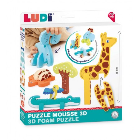Puzzle de espuma 3D Ludi