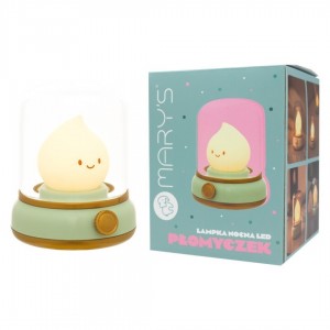 Lámpara de noche LED flama...