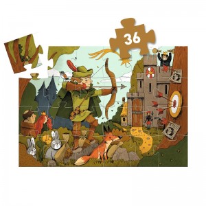 Puzzle Silueta Robin Hood 36p. 2