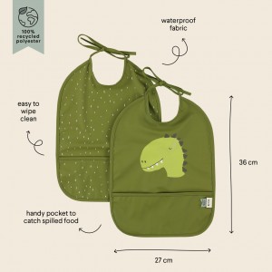 Babero impermeable 2-pack Dino 2