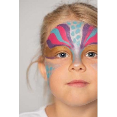 Juego De Maquillaje Infantil BIO Namaki - 3 Lápices Jumbo Azul, Blanco Y Rojo, Ecológico Y Cosmos Organic, Fácil De Lavar