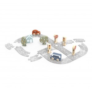 Puzzle de pistas de coches...