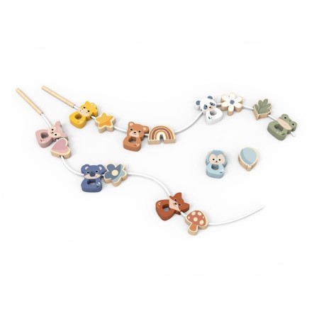 Cuentas para enfilar con cordones