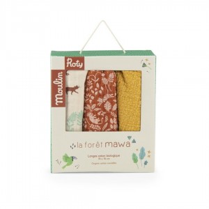 Juego de 3 muselinas Forêt...