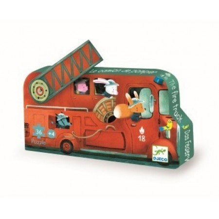 Puzzle Silueta El camión de bomberos