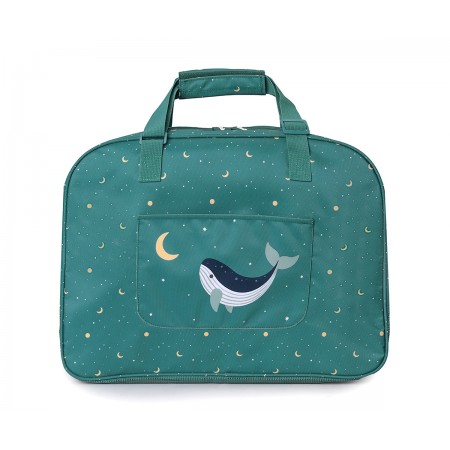 Bolso de Playa con Rejilla Whale Teal