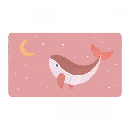 Toalla Playa Microfibra Whale Pink