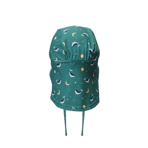 Gorro Playa Bebé Whale Teal 2