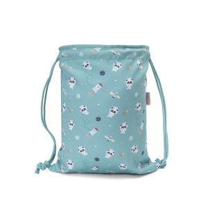 Mochila Saco Tela Pandas in... 2