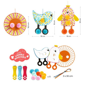 Colorear Puntos y Pompones... 2