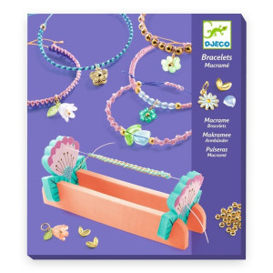 Pulseras de macramé azules