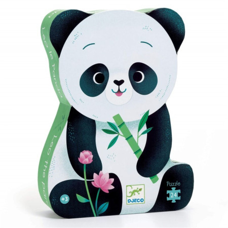 Puzzle Silueta Leo el panda 24p.