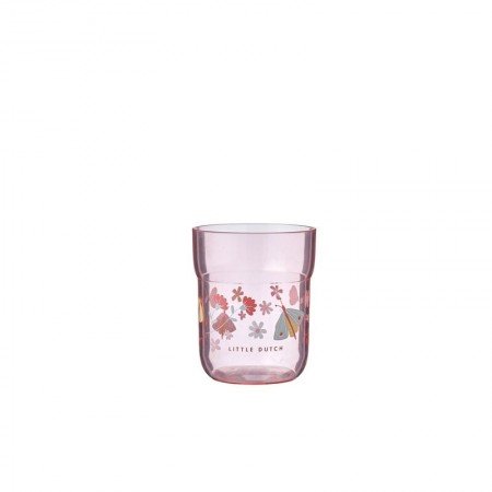 Vaso infantil 250ml Flores y mariposas